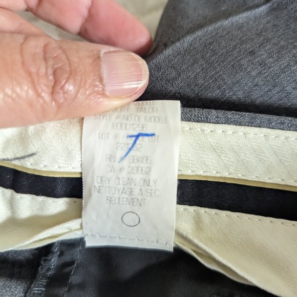 Theory Women's Wool Wide leg Lightweight Grey Dress Pants Size 4 - Picture 9 of 11